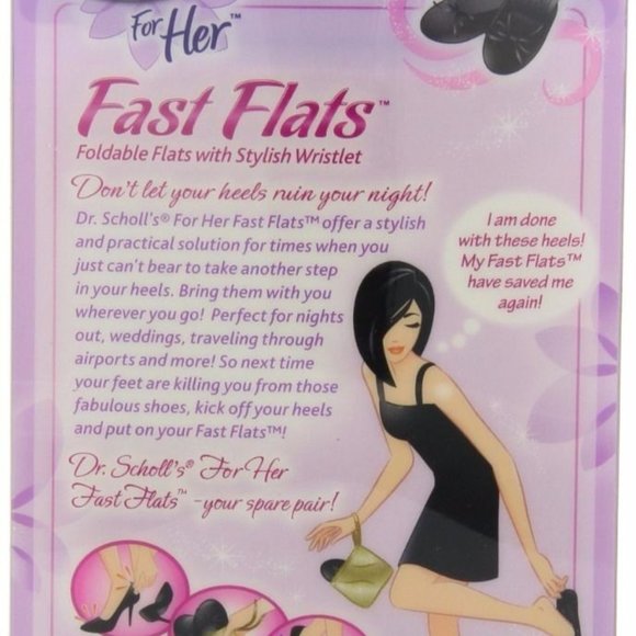 DR. SCHOLL'S FAST FLATS-FOLDABLE FLATS WITH STYLISH WRISTLET - Picture 4 of 4